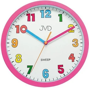JVD Zegar ścienny JVD HA46.2 Kolorowy, cichy - Wyposażenie pokoiku dziecięcego - miniaturka - grafika 1