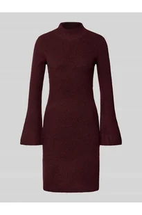 Sukienka mini z prążkowaną stójka - Noisy May - Sukienki - miniaturka - grafika 1