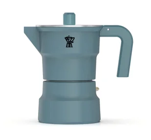 PEZZETTI SOLIDEXPRESS Emaliowana kawiarka (3 filiżanki) - Antyczny turkusowy - Zaparzacze i kawiarki - miniaturka - grafika 1