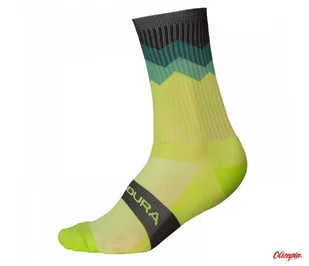 Skarpety Endura Jagged Socks Lime - Skarpetki kolarskie - miniaturka - grafika 1