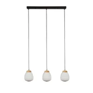 Lampy sufitowe - Ella lampa wisząca 3xE14 czarna/biała 31411-3NA - miniaturka - grafika 1