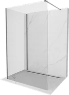 Ścianki i drzwi prysznicowe - Mexen Kioto ścianka prysznicowa Walk-in 125 x 120 cm, transparent, gun metal - 800-125-212-95-00-120 - miniaturka - grafika 1