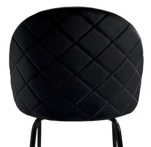 Krzesło aksamitne FARGO Velvet Czarne - Krzesła - miniaturka - grafika 2