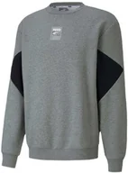 Bluzy męskie - Bluza męska sportowa Puma Rebel Crew r.S szara - miniaturka - grafika 1