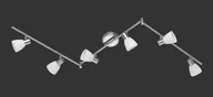 Lampy sufitowe - Trio CARICO lampy sufitowe listwy LED Nikiel matowy, 6-punktowe 871510607 - miniaturka - grafika 1