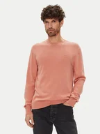 Swetry męskie - Calvin Klein Sweter LV040BM343 Koralowy Regular Fit - miniaturka - grafika 1