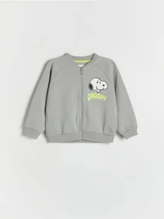 Reserved - Bluza Snoopy - ciemnoszary - Bluzy i sweterki niemowlęce - miniaturka - grafika 1