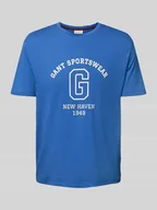 Koszulki męskie - T-shirt z nadrukiem z logo - miniaturka - grafika 1
