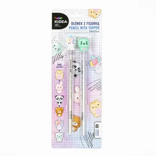 KIDEA, Ołówek z figurką HB 2 sztuki - Ołówki - miniaturka - grafika 1