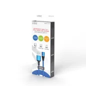 Kable USB - Savio Kabel USB USB Typ C Micro Lighting CL-154 1 m - miniaturka - grafika 1