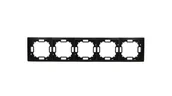 Klawisze i ramki - BASIC Ramka 5-krotna NEOS – uniwersalna poziom i pion; czarny (opk = 20szt) - miniaturka - grafika 1