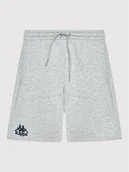 Spodenki damskie - Kappa Szorty sportowe 705423J Szary Regular Fit - miniaturka - grafika 1