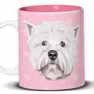 Kubki - Kubek Z Nadrukiem DLA FANA SWOJEGO PSA Biało Różowy Kreator - miniaturka - grafika 1