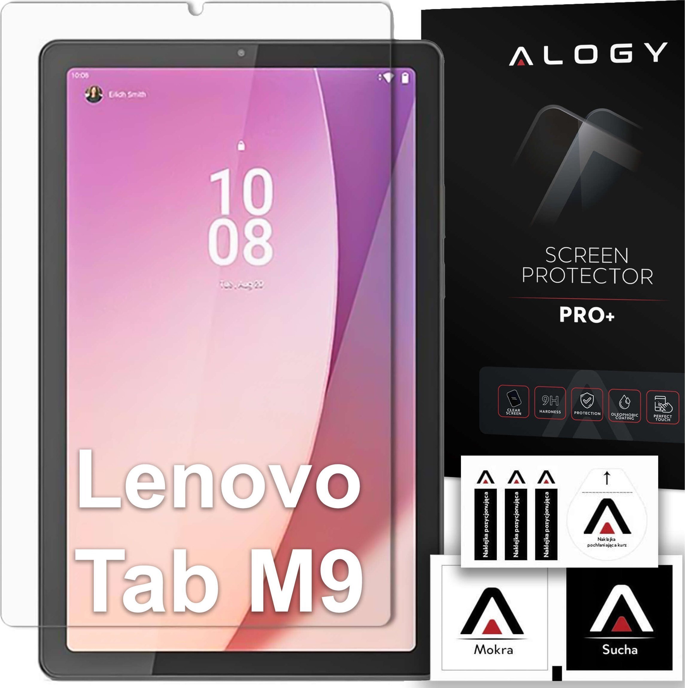 Alogy Szkło Hartowane Na Ekran Lenovo Tab M9 9 Tb310 Tb-310Fu Tb-310Xu 2023 Alogy Screen Protector Pro+ 9H