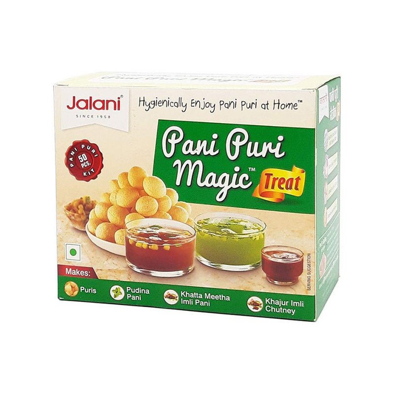 Zestaw do pani puri Jalani Pani Puri Magic 220 g – 50 chrupiących puri