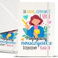 Notesy i bloczki - Notes Notatnik A5 Biały DLA NAUCZYCIELA IMIĘ Wzory - miniaturka - grafika 1