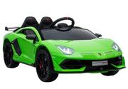 Pojazdy elektryczne dla dzieci - Import LEANToys Lamborghini Aventador Zielony 4124 - miniaturka - grafika 1