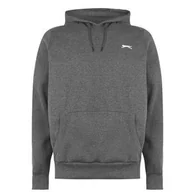 Bluzy męskie - Slazenger bluza z kapturem grafitowa Fleece, Rozmiar 4XL - miniaturka - grafika 1