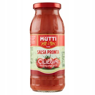 Mutti Mutti Ciliegini - Gotowy sos z pomidorami koktajlowymi (300g) 2634353567d46fre5 - Sosy w słoikach - miniaturka - grafika 1