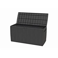 Ławki ogrodowe - Skrzynia 270 l Leonardo grafit - miniaturka - grafika 1