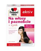 Nutrikosmetyki - Doppelherz Activ Na Włosy i Paznokcie + Cynk 30 Kapsułek - miniaturka - grafika 1