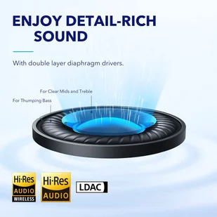 Anker Soundcore Space Q45 ANC Białe - Słuchawki - miniaturka - grafika 6