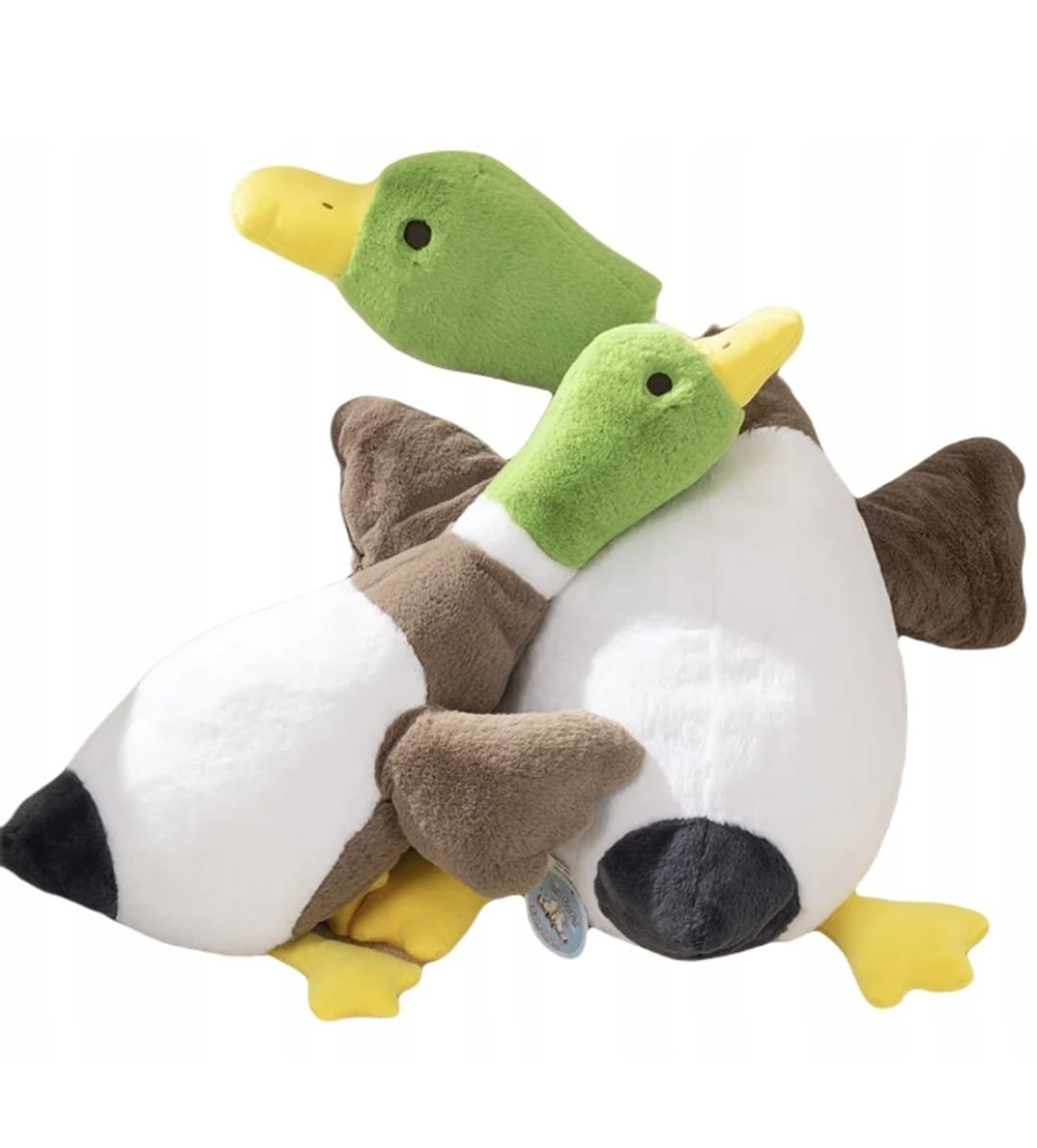 KACZKA GĘŚ MASKOTKA PODUSZKA PLUSZAK 70 CM DUŻA KOLOROWA