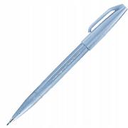 Kredki, ołówki, pastele i pisaki - Pentel, Piasak, Pędzelek Do Kaligrafii Brush Sign Pen, Szaro-Niebieski - miniaturka - grafika 1