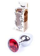 Biżuteria erotyczna - Plug-Jewellery Silver PLUG- Red - miniaturka - grafika 1