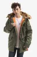 Kurtki męskie - Alpha Industries kurtka N3B VF 59 męska kolor zielony zimowa 103141.01 - miniaturka - grafika 1