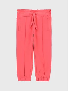 Spodnie i spodenki dla dziewczynek - Coccodrillo Spodnie dresowe ZC2120101EMN Różowy Regular Fit - grafika 1