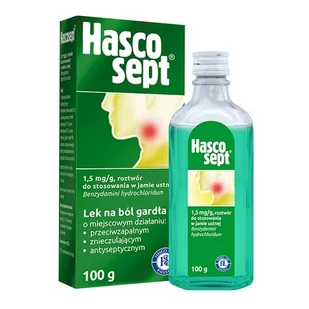 Hascosept 1,5mg/g płyn 100g - Przeziębienie i grypa - miniaturka - grafika 1