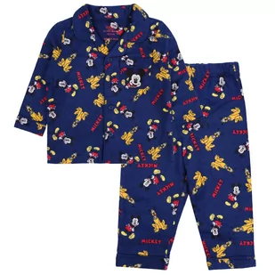 Flanelowa, Granatowa Piżama Dwuczęściowa Myszka Mickey - Moda i Uroda OUTLET - miniaturka - grafika 1