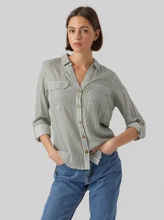 Vero Moda Bluzka "Vmbumpy" w kolorze zielonym - Bluzki damskie - miniaturka - grafika 1