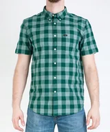 Koszule męskie - LEE BUTTON DOWN SS MĘSKA KOSZULA KRATA EVERGREEN L886GBEB 112123634 - Lee - miniaturka - grafika 1