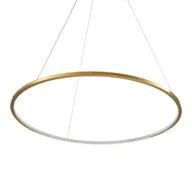 Lampy sufitowe - Okrągła lampa zwieszana Circle Slim ST-10112P-D800 LED 19W 3000K do salonu złoto - miniaturka - grafika 1