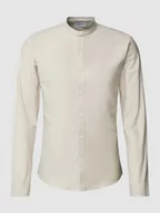 Koszule męskie - Koszula casualowa o kroju slim fit ze stójką model ‘Oxford’ - miniaturka - grafika 1