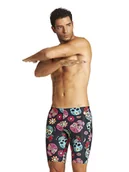 Kąpielówki męskie - Arena Kąpielówki w kolorze czarnym ze wzorem - miniaturka - grafika 1