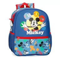 Plecaki szkolne i tornistry - Joumma Disney Mickey Peek a Boo Plecak szkolny Niebieski 27x33x11 cm Poliester 9,8L, Niebieski, plecak szkolny - miniaturka - grafika 1