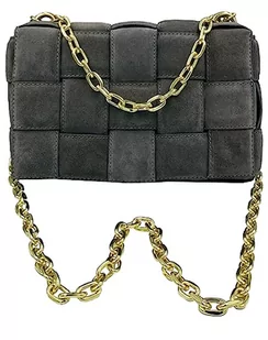 Salvadore Feretti Women's SF0610 torba na ramię, szara, szary, m - Torebki damskie - miniaturka - grafika 1