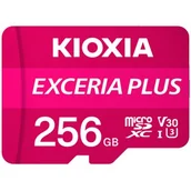 Karty pamięci - KIOXIA Exceria Plus microSDXC 256GB (LMPL1M256GG2) - miniaturka - grafika 1