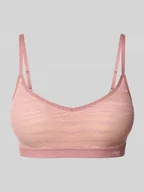 Biustonosze - Biustonosz typu bralette z obszyciem z koronki - miniaturka - grafika 1