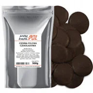 Dodatki do ciast w proszku - POLEWA CZEKOLADOWA CIEMNA 500g Do rozpuszczania Krążki do deserów Kol-Pol - miniaturka - grafika 1