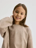 Bluzy dla dziewczynek - Reserved - Bluza z nadrukiem - brązowy - miniaturka - grafika 1