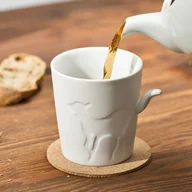 Gadżety do domu - Gift World Gift World, Kubeczek z ogonkiem, Jelonek, 330 ml - miniaturka - grafika 1