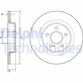 Tarcze hamulcowe - Delphi Tarcza hamulcowa BG4790C - miniaturka - grafika 1