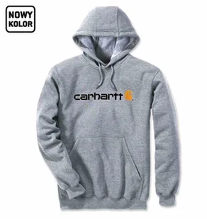Bluza Carhartt Signature Logo Midweight Grey L - Bluzy męskie - miniaturka - grafika 1