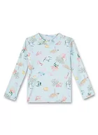 Koszulki dla dziewczynek - Sanetta Koszulka dziewczęca Rash-Guard, Delikatny niebieski, 104 cm - miniaturka - grafika 1