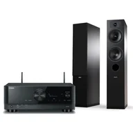 Zestawy stereo - Zestaw stereo YAMAHA RX-V4A + INDIANA Line Tesi 5 Czarny - miniaturka - grafika 1