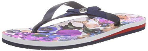 s.Oliver Damskie japonki 27112, niebieski - niebieski granatowy 805-41 EU